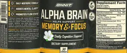 Label for Alpha Brain