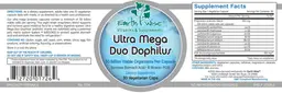 Label for Ultra Mega Duo Dophilus