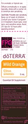 Label for Wild Orange