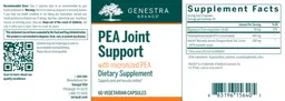 Label for PEA Joint Support