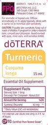 Label for Turmeric