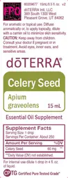 Label for Celery Seed