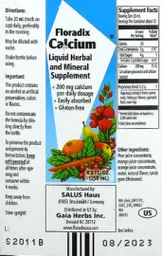 Label for Calcium