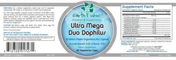 Label for Ultra Mega Duo Dophilus