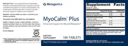 Label for MyoCalm Plus