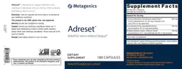 Label for Adreset
