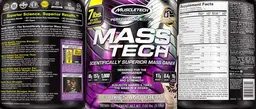 Label for Mass Tech Cookies and Cream