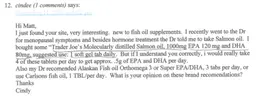 Label for Molecularly Distilled Salmon Oil, 1000 mg