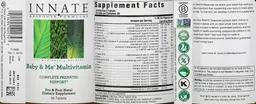 Label for Baby & Me Multivitamin