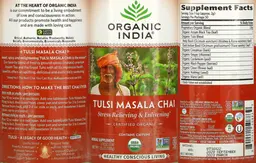 Label for Tulsi Masala Chai