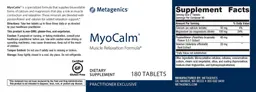 Label for MyoCalm