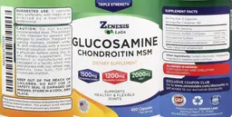 Label for Glucosamine Chondroitin MSM
