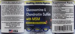 Label for Glucosamine & Chondroitin Sulfate