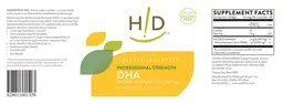 Label for Professional Strength DHA 1,000 mg