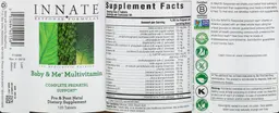 Label for Baby & Me Multivitamin