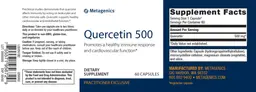 Label for Quercetin 500