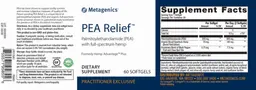 Label for PEA Relief
