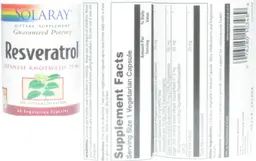 Label for Resveratrol Japanese Knotweed, 75 mg