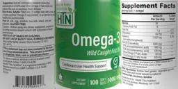 Label for Omega-3 1000 mg