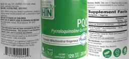 Label for PQQ 20 mg