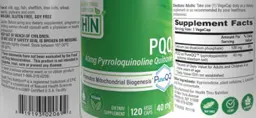 Label for PQQ 40 mg