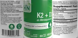 Label for Advanced K2 + D3