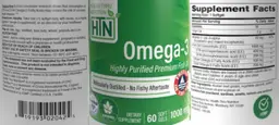 Label for Omega-3 1000 mg