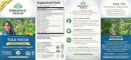 Label for Tulsi Focus Clementine Vanilla