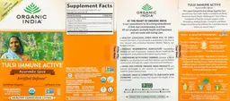 Label for Tulsi Immune Active Ayurvedic Spice