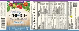 Label for Age-Less Choice Men 50+
