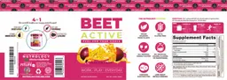 Label for Beet Active Passion Fruit