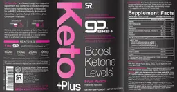 Label for Keto +Plus Fruit Punch