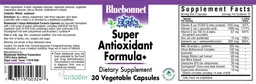 Label for Super Antioxidant Formula