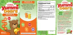 Label for Vitamin C