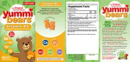Label for Vitamin D3