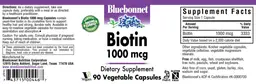 Label for Biotin 1000 mcg
