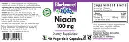 Label for Niacin 100 mg