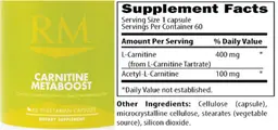 Label for Carnitine Metaboost