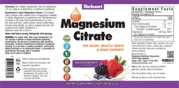 Label for Liquid Magnesium Citrate Mixed Berry Flavor
