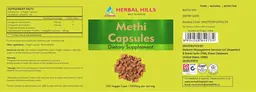 Label for Methi Capsules