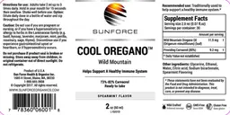 Label for Cool Oregano Spearmint Flavor