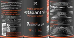 Label for Astaxanthin 12 mg
