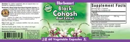 Label for Black Cohosh Root Extract