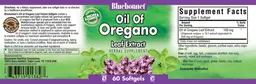 Label for Oil Of Oregano Leaf Extract
