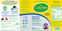 Label for Immune Defense Great Mixed Berry Flavor
