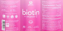 Label for Biotin Gummies Natural Berry Flavor