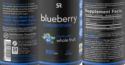 Label for Blueberry Concentrate 800 mg