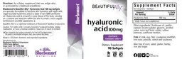 Label for Hyaluronic Acid 100 mg