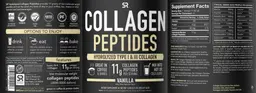 Label for Hydrolyzed Collagen Peptides Vanilla