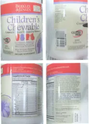 Label for Children's Chewable